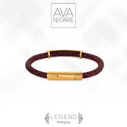 دستبند فرکانس صدا مدل Legend طلای ۱۸ عیار (Mahogany)