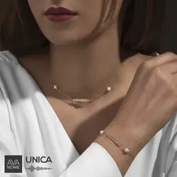 دستبند فرکانس صدا مدل یونیکا Unica طلا ۱۸ عیار