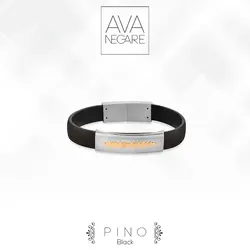 دستبند فرکانس صدا مدل Pino پینو Black ترکیب طلا ۱۸ عیار و نقره ۹۲۵