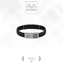 دستبند فرکانس صدا مدل Pino پینو Black ترکیب طلا ۱۸ عیار و نقره ۹۲۵