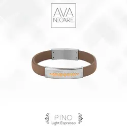 دستبند فرکانس صدا مدل Pino پینو Light Espresso ترکیب طلا ۱۸ عیار و نقره ۹۲۵