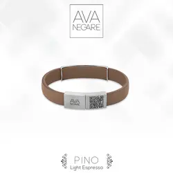دستبند فرکانس صدا مدل Pino پینو Light Espresso ترکیب طلا ۱۸ عیار و نقره ۹۲۵