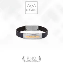 دستبند فرکانس صدا مدل Pino پینو Dark Midnight Blue ترکیب طلا ۱۸ عیار و نقره ۹۲۵