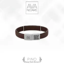 دستبند فرکانس صدا مدل Pino پینو  Deep Dark Brown ترکیب طلا ۱۸ عیار و نقره ۹۲۵
