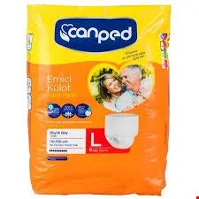 پوشک شورتی بزرگسال سایزLچسبی بسته 8عددی