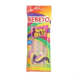 پاستیل ورقه ای رنگین کمان ترش شکری BEBETO