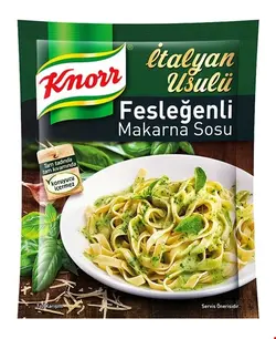سس ماکارونی با طعم ریحان کنور knorr