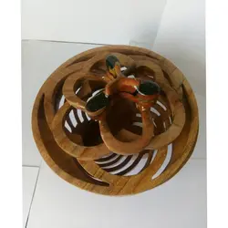 شکلات خوری چوبی دست ساز مدل اسپینر