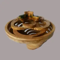 شکلات خوری چوبی دست ساز مدل اسپینر