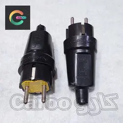 دوشاخه گلابی صنعتی مشکی