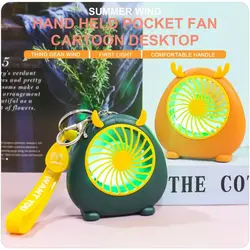 پنکه فانتزی دستی مدل هیولا شاخ دار