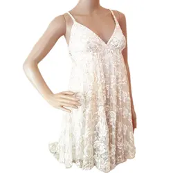 پیراهن دانتل پولک ملیله و منجوق دست دوز مجلسی