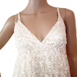 پیراهن دانتل پولک ملیله و منجوق دست دوز مجلسی