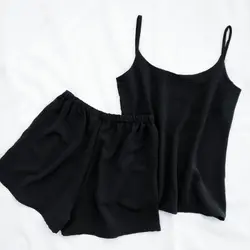 تاپ و شلوارک نخی ابر و بادی قرمز سایز 32 تا 62