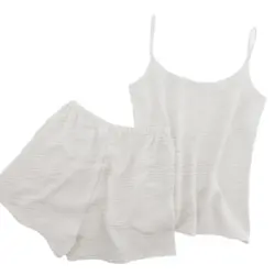 تاپ و شلوارک نخی ابر و بادی قرمز سایز 32 تا 62