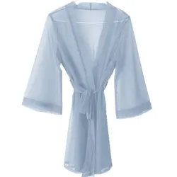 روبدوشامبر توری کلاسیک آبی سایز 32 تا 62