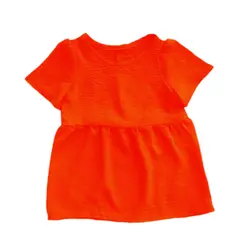 پیراهن چین دار کودک آبی نفتی 2 تا 11 سال