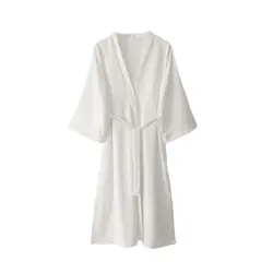 ربدوشامبر عروس ساتن بلند آبی نفتی کلاسیک سایز 32 تا 62