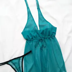 لباس خواب فانتزی گردنی زرد جلو باز  سایز 32 تا 62