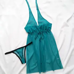 لباس خواب فانتزی گردنی زرد جلو باز  سایز 32 تا 62