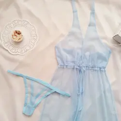 لباس خواب فانتزی گردنی زرد جلو باز  سایز 32 تا 62