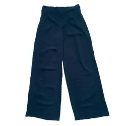 شلوار بگ نخی آبی نفتی ابر و بادی سایز 32 تا 62