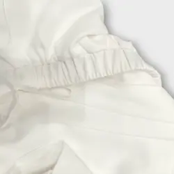 لباس خواب ساتن سفید کاپدار گت دار سایز 32 تا 62