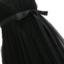 پیراهن مجلسی توری دودامنه آبی نفتی بلند سایز 32 تا 62