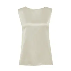 تاپ ساتن سفید آستین حلقه ای سایز 32 تا 62