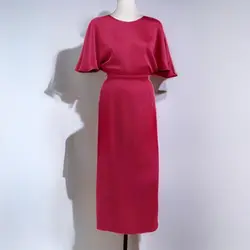 پیراهن مجلسی پروانه ای آبی نفتی سایز 32 تا 62