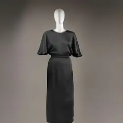 پیراهن مجلسی پروانه ای آبی نفتی سایز 32 تا 62