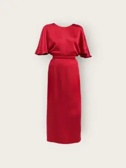 پیراهن مجلسی پروانه ای آبی نفتی سایز 32 تا 62