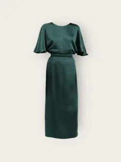 پیراهن مجلسی پروانه ای آبی نفتی سایز 32 تا 62