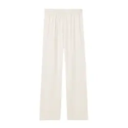 شلوار راسته راحتی ساتن آبی نفتی سایز 32 تا 62