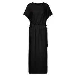 پیراهن راحتی گت دار آبی نفتی نخی ابروبادی سایز 32 تا 62