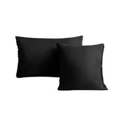 ست روبالشی و کوسن ساتن آبی نفتی