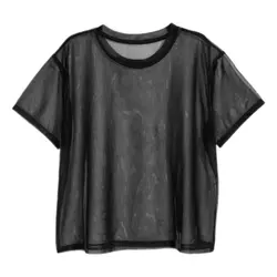 شومیز توری آستین کوتاه مشکی سایز 32 تا 62