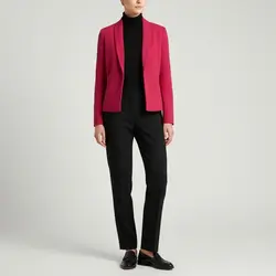 کت مجلسی سرخابی یقه آرشال سایز 32 تا 62