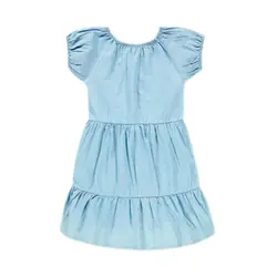 پیراهن کودک لی کاغذی چیندار 2 تا 11 سال