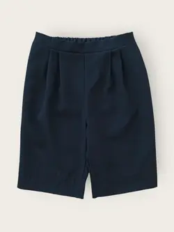 شلوارک زنانه پیله دار پشت کش کرپ مجلسی آبی نفتی سایز 32 تا 62