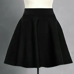 دامن کرپ پشت کش مشکی سایز 32 تا 62