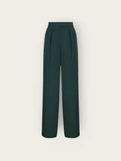 شلوار پیله دار راسته کرپ پشت کش مشکی سایز 32 تا 62 (رنگبندی موجود)