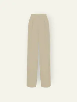 شلوار پیله دار راسته کرپ پشت کش مشکی سایز 32 تا 62 (رنگبندی موجود)