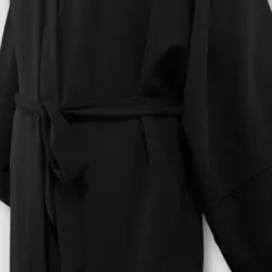 ست مانتو کیمونو عبایی بلند جلوباز و پیراهن زیر مانتویی نخی ابروبادی سبز کله غازی سایز 32 تا 62 (رنگبندی موجود)