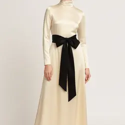 کمربند گره ای پهن ساتن مشکی (رنگبندی موجود)