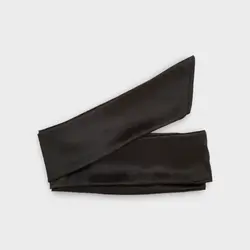 کمربند گره ای پهن ساتن مشکی (رنگبندی موجود)