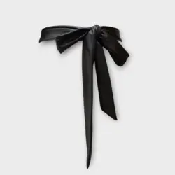 کمربند گره ای چرم باریک مشکی