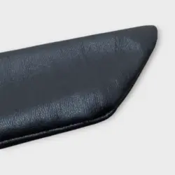 کمربند گره ای چرم باریک مشکی