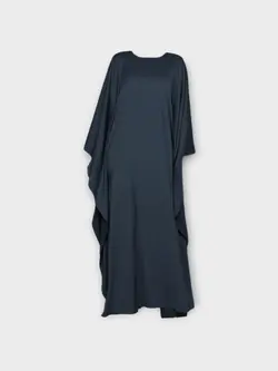 پیراهن کفتان کرپ آبی نفتی سایز 32 تا 62 (رنگبندی موجود)