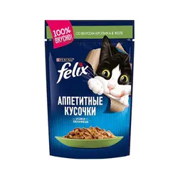 غذای پوچ گربه فلیکس مدل خرگوش بسته 10 عددی